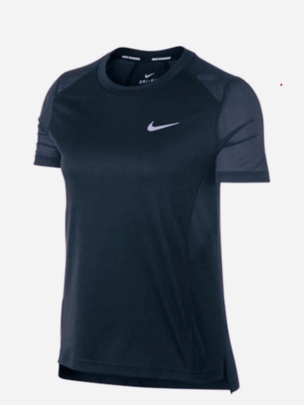 Nike Women's Breathe Tailwind Short Sleeve Running Shirt in Black size XS